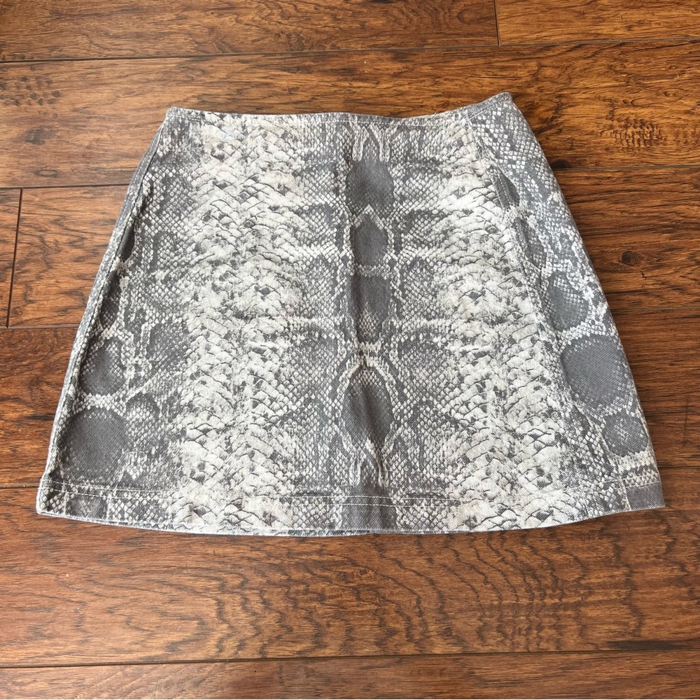 Snake Print BDG Miniskirt